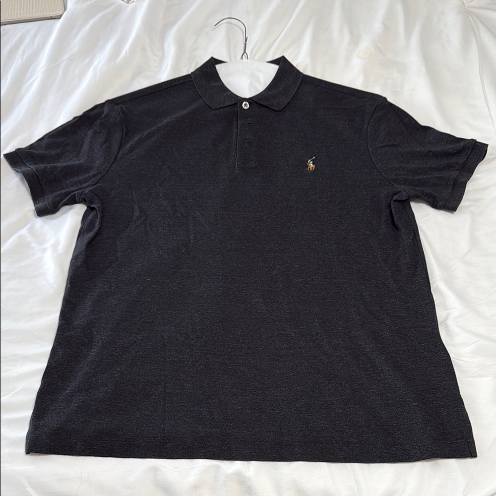 Ralph Lauren Black Polo Shirt Classic Style